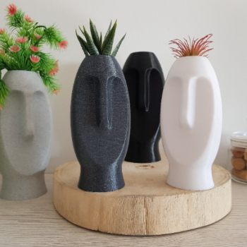 moai flower pots