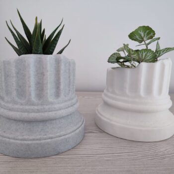 greek column plant pots