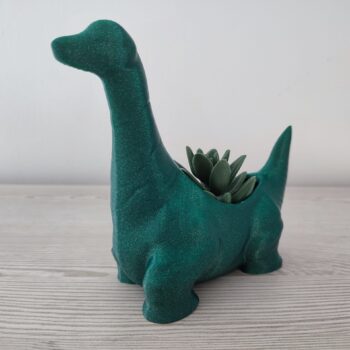 diplodocus dinosaur flower pot