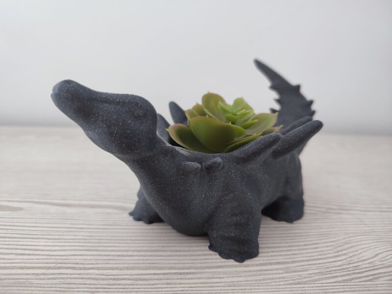stegosaurus dinosaur flower pot