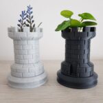 chess rook plant pots